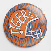 Orange Tigers Button